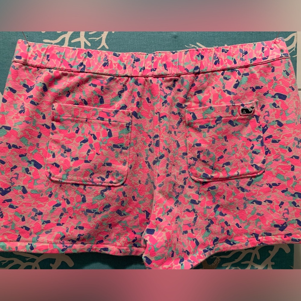 Vineyard Vines,  pink and blue whale pattern shorts - Picture 2 of 5